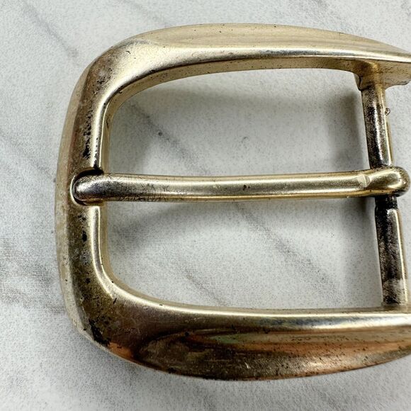Vintage Silver Tone Simple Basic Belt Buckle - Picture 3 of 7